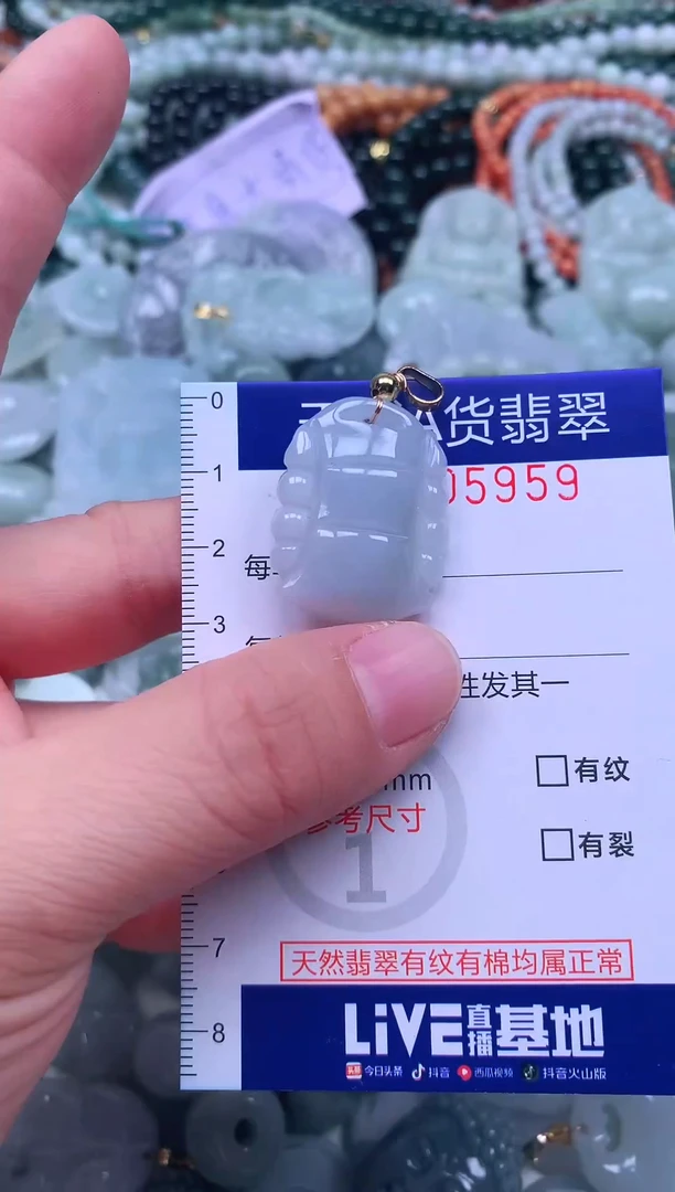 颈饰未镶嵌翡翠天然翡翠