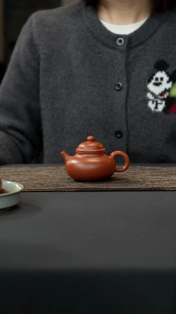 【闪购商品】紫砂茶壶内推红降坡容天壶150cc