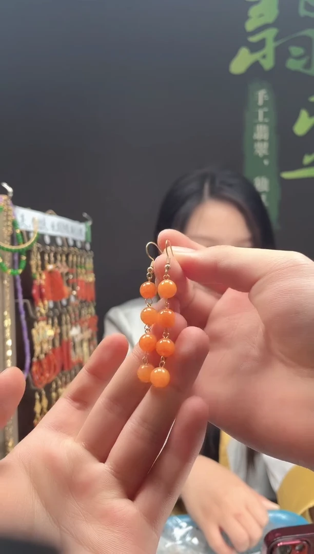 【闪购商品】玛瑙/玉髓耳饰合金066玛瑙饰品