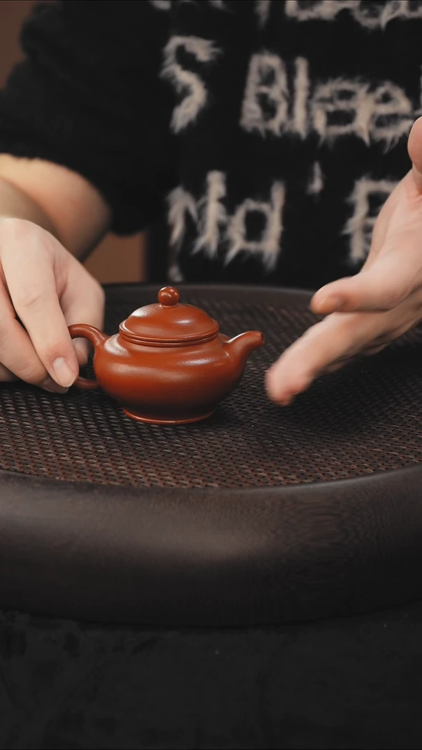 茶壶紫砂掇只 朱泥