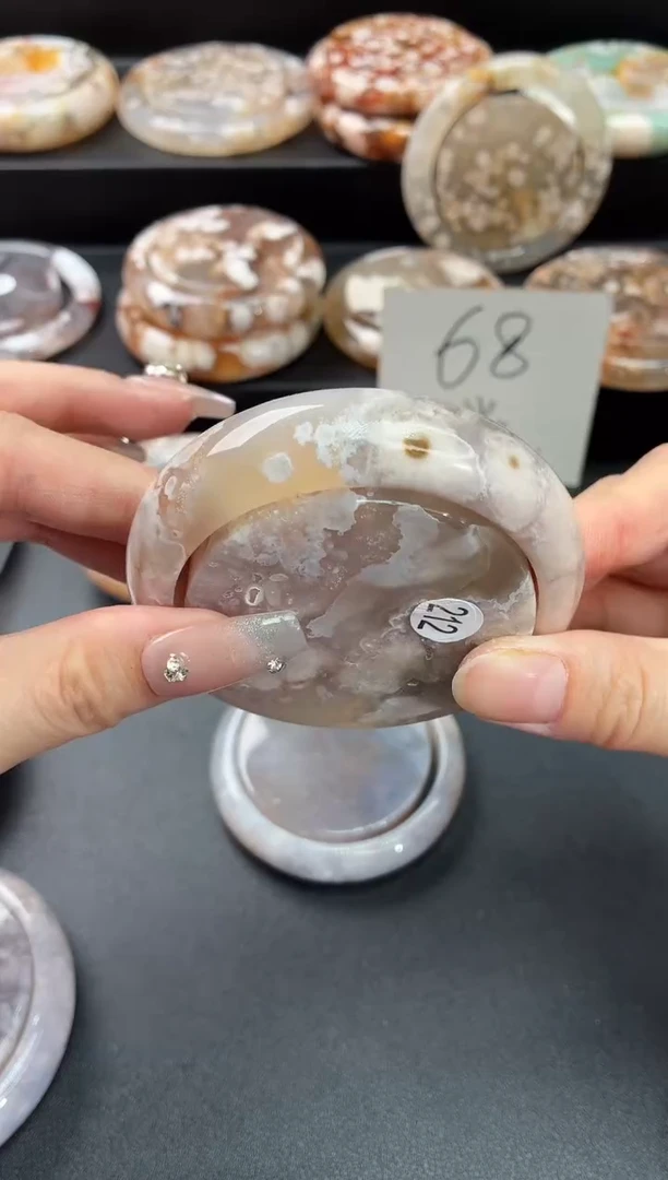 手镯玛瑙/玉髓未镶嵌石英质玉58圈(赠送镯心)57/58圈带建议拍大