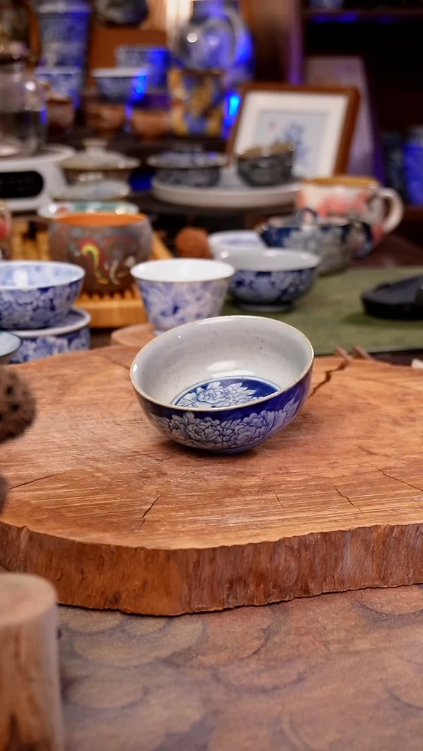 杯子牡丹手工手绘手工手绘