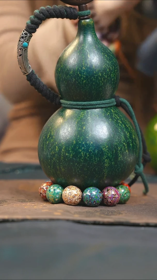 【闪购商品】WL180大漆酒葫芦不包手串及旋转底座