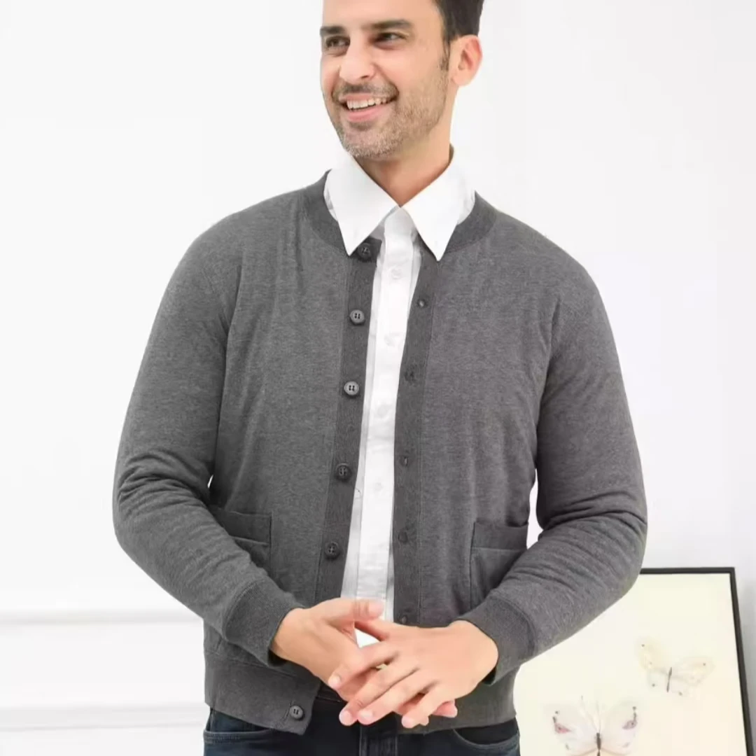 冬季新款男士保暖百搭开衫舒适棉袄2234-1