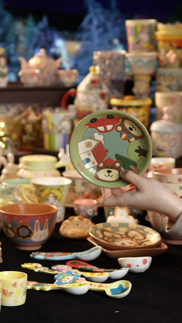 其他陶景德镇釉下彩手绘设计师款陶瓷