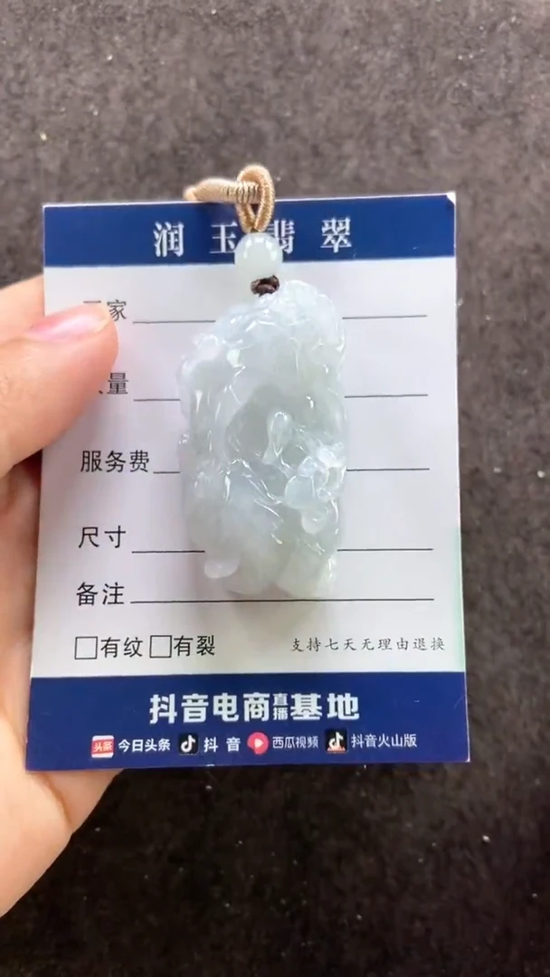 翡翠未镶嵌颈饰多人如意貔貅
