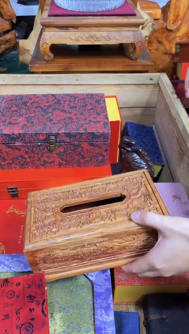 木质花梨纸巾盒直播推荐直播推荐