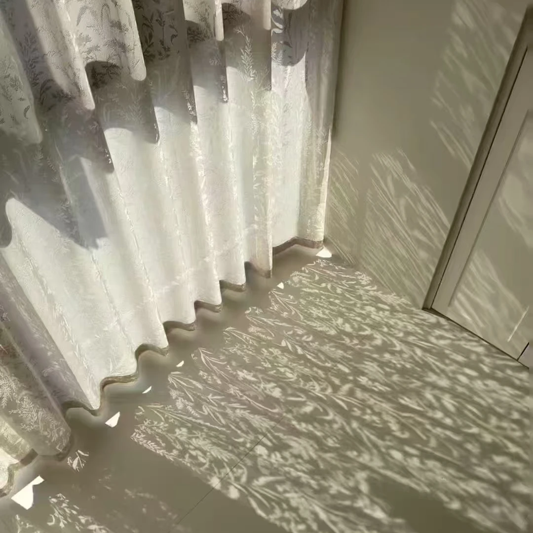 幻影纱，皇冠纱，金刚纱麻纱提花客厅轻奢现代简约新款纱不包邮