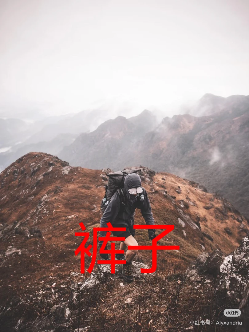 红旗-春季新款户外运动休闲耐磨透气软壳冲锋男裤时尚