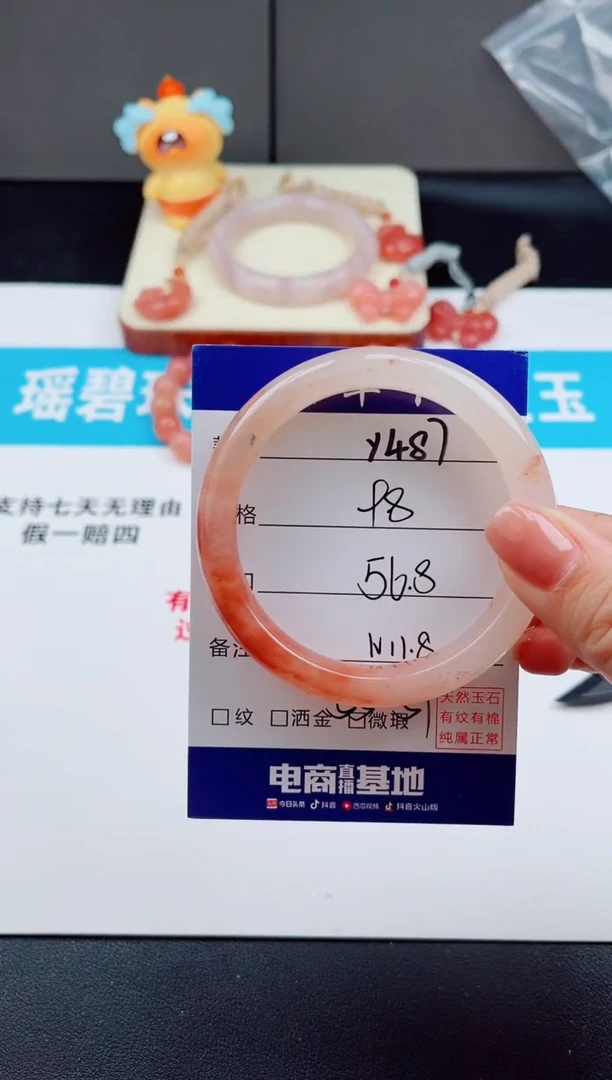 未镶嵌手镯石英质玉Y487-56.8