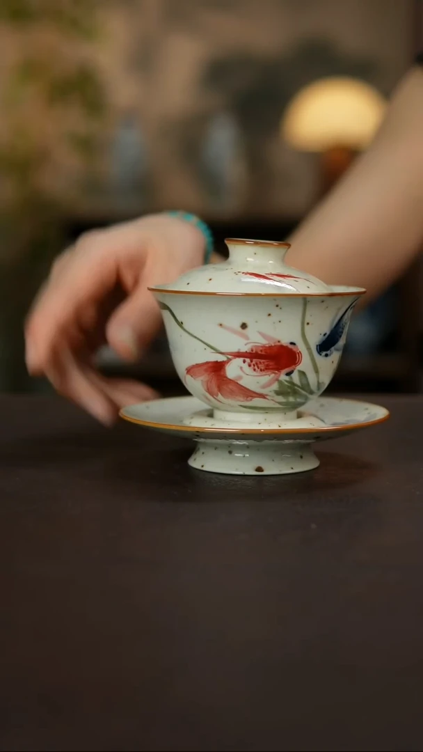 杯景德镇陶瓷杯碗柴烧多人