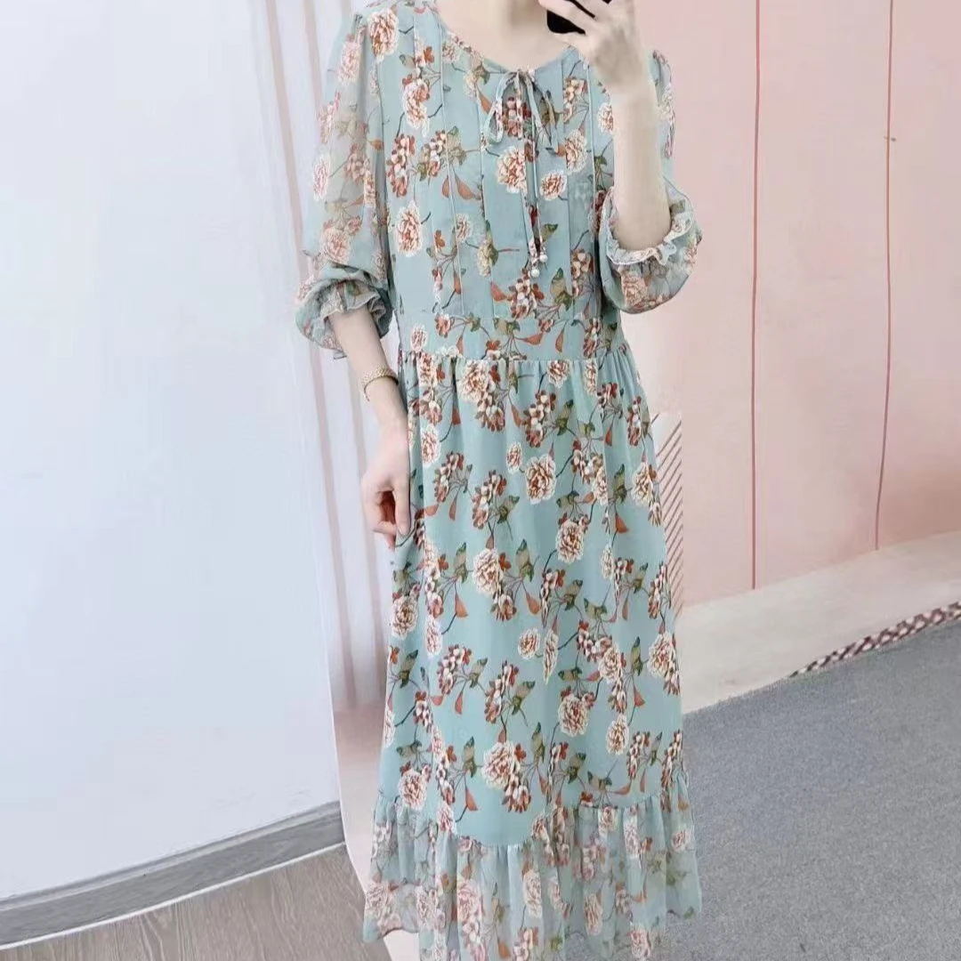 103/D2清仓春秋时尚气质休闲宽松连衣裙