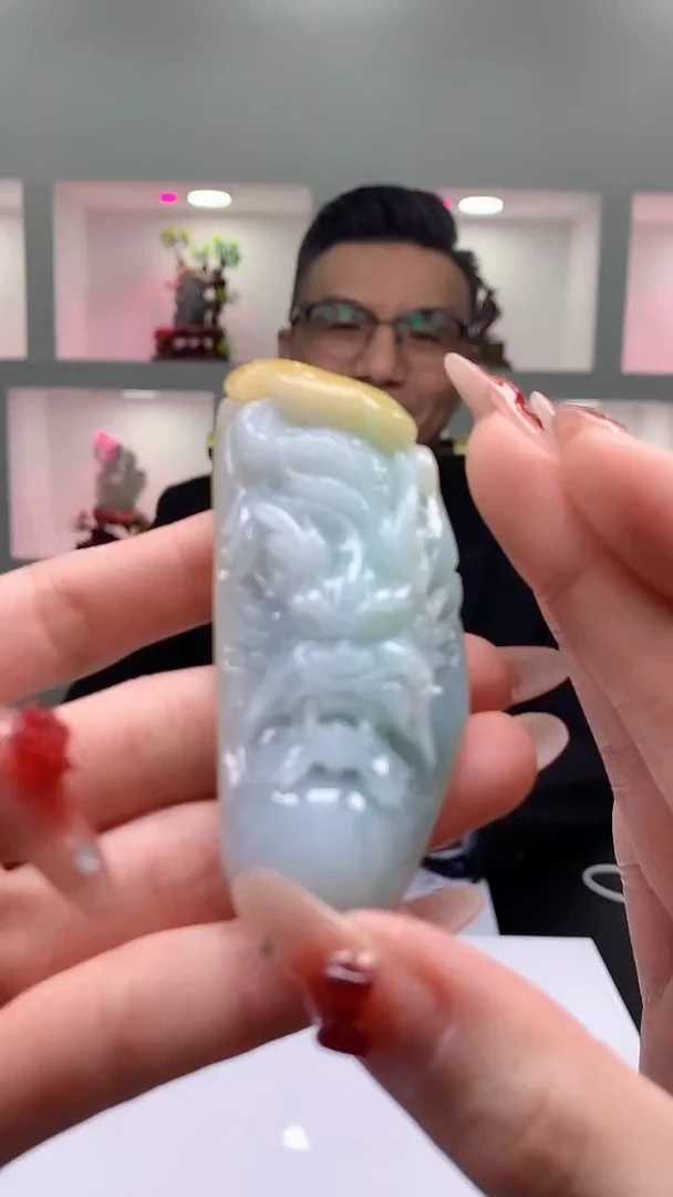 【闪购商品】定制翡翠未镶嵌1023y-毛货挂件
