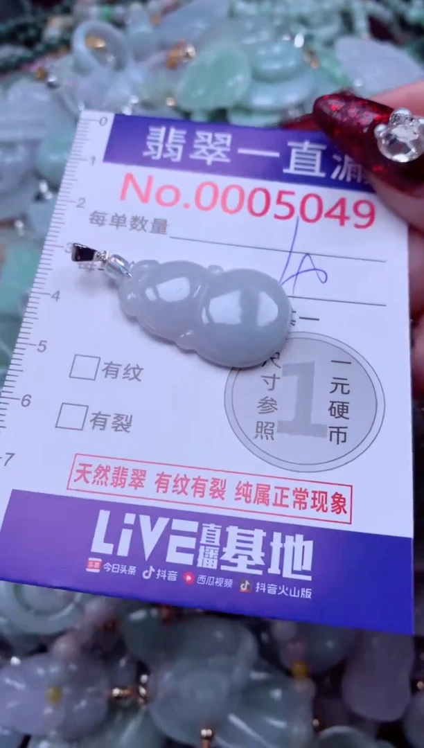 吊坠(不含链)未镶嵌翡翠5049