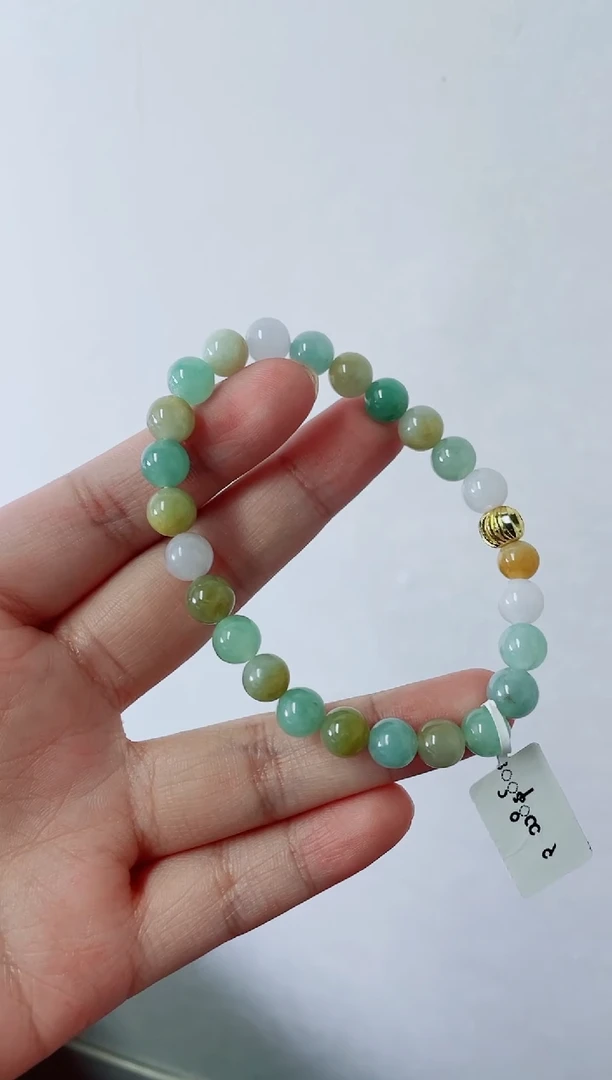 未镶嵌定制翡翠珠串