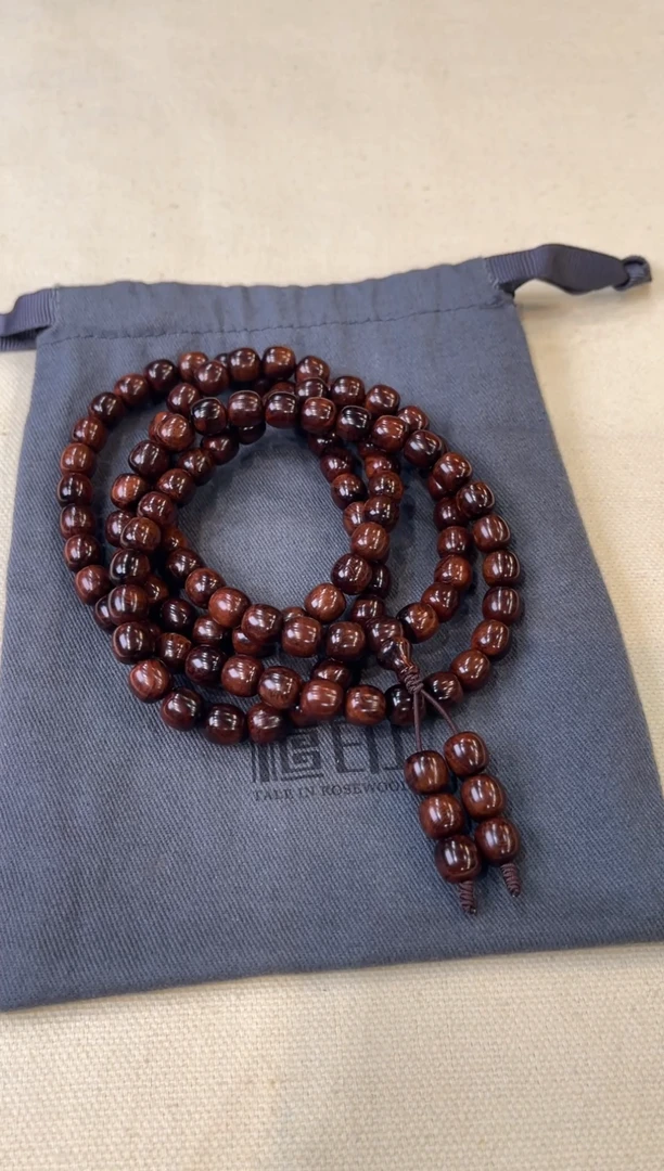 黄花梨/降香黄檀手串/手链黄花梨  8x8x108