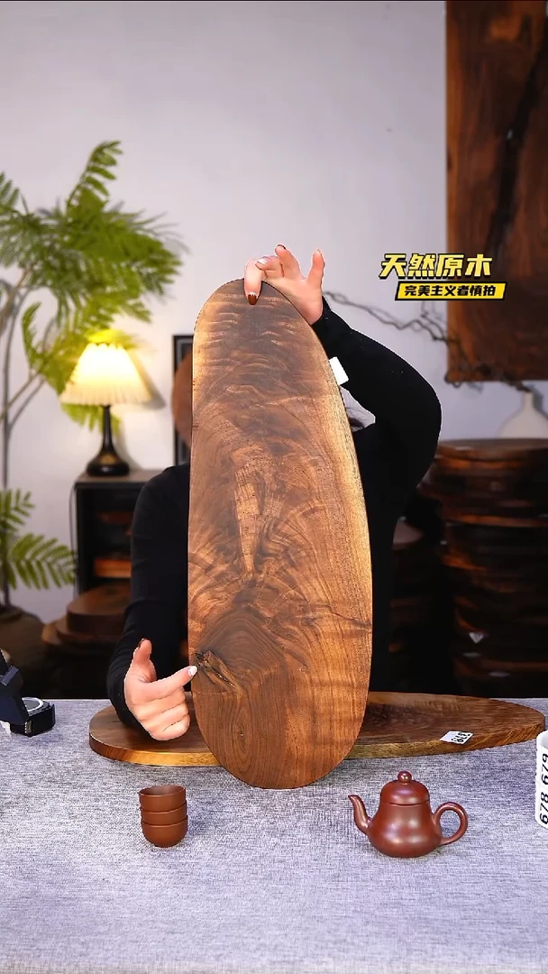 木北美黑胡桃原木.干裂疤结不属于商品质量问题完美主义者慎拍