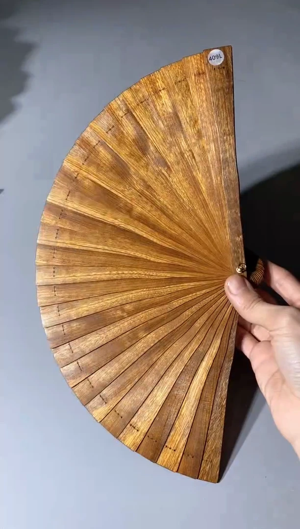 金丝楠409号18cm金丝楠木小叶桢楠扇子