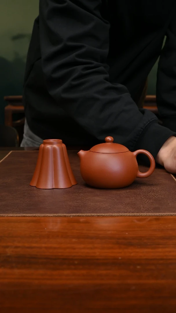 【闪购商品】紫砂茶壶朱泥西施170cc徐国良