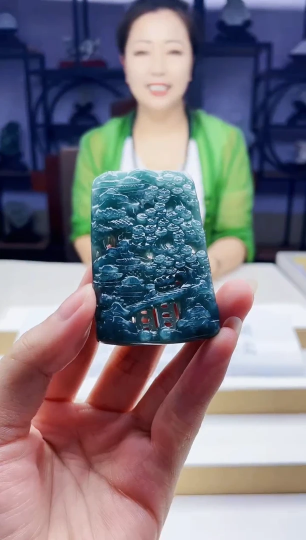 定制翡翠未镶嵌毛货08050139多样性发其一