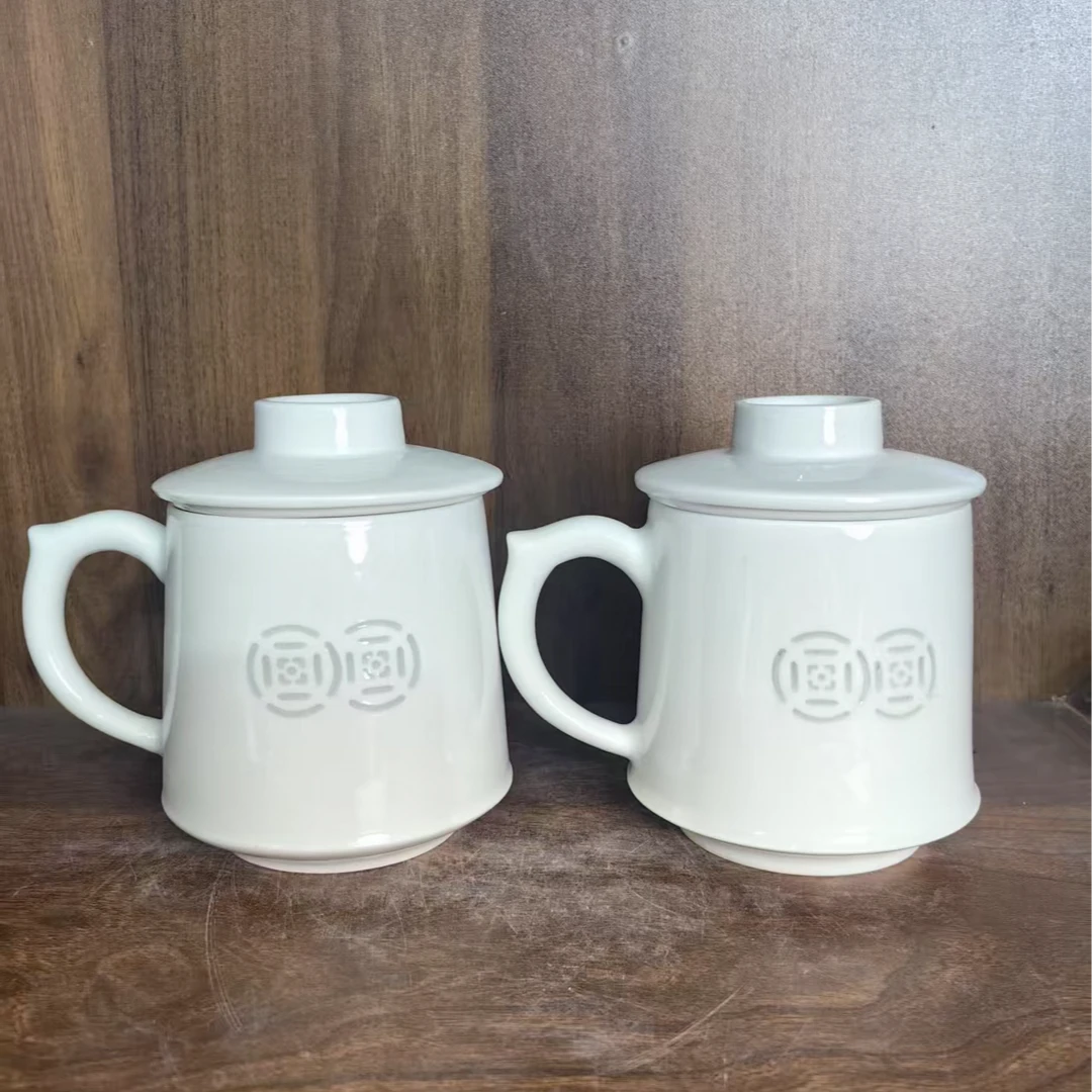 A556景德镇制陶瓷办公杯一对