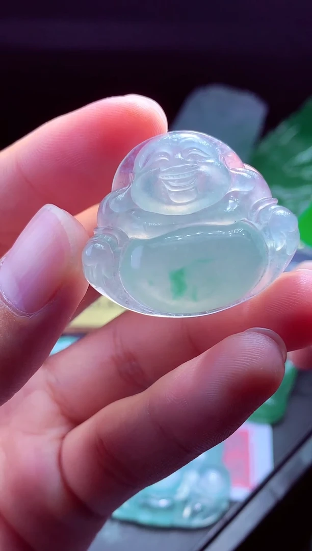定制翡翠未镶嵌黄*#翡翠毛货定制
