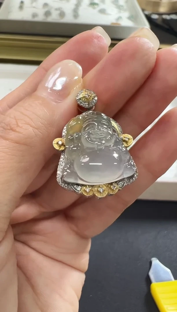 颈饰18K金镶嵌翡翠KYP1205-021