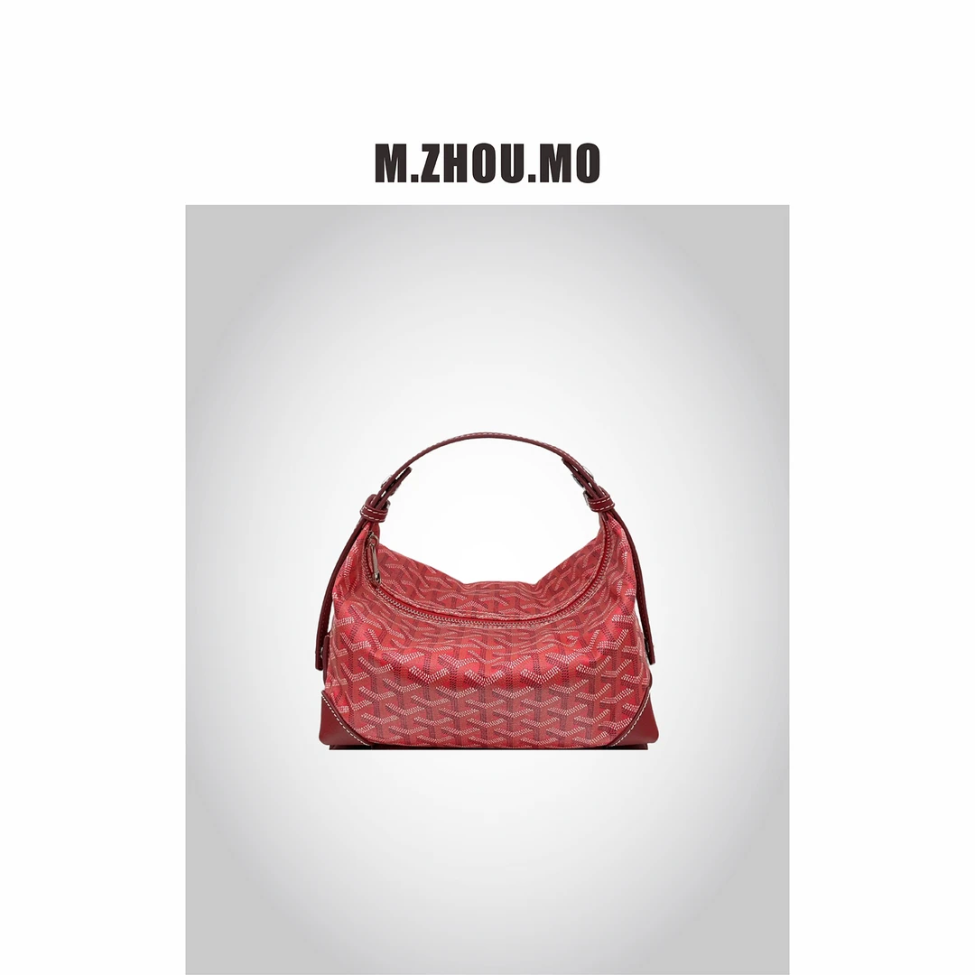 M.ZHOU.MO 【 限定红 】 戈YA 洗漱包腋下单肩女士多功能包袋