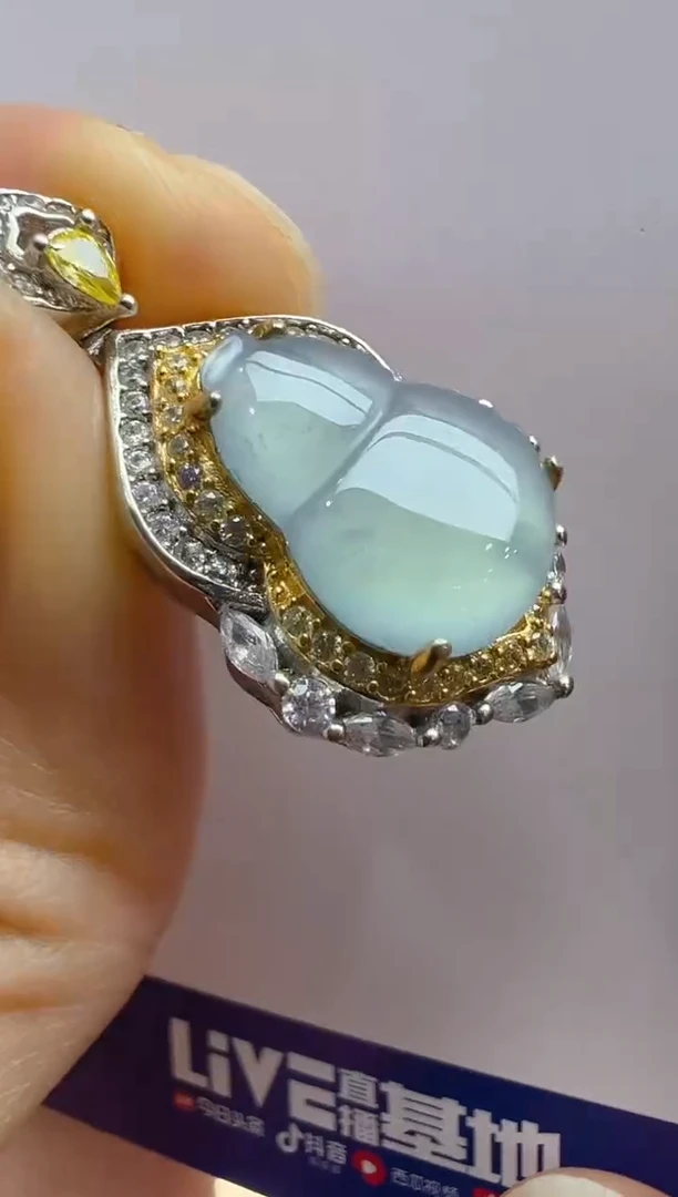 【闪购商品】翡翠吊坠(不含链)银S925镶嵌多样性团购发一件