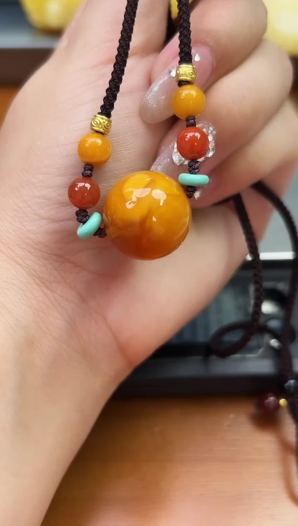 未镶嵌琥珀裸石琥珀蜜蜡吊坠