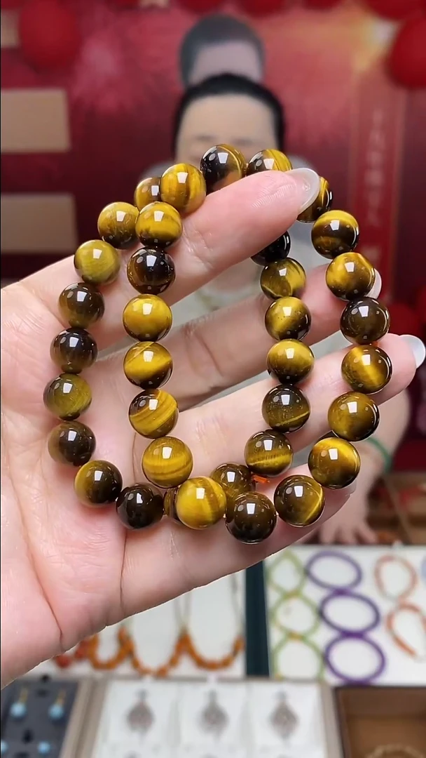 未镶嵌手链木变石（虎睛石）多样性发货发其一