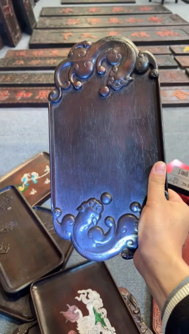 非洲紫檀（红花梨）木雕款牌匾木器