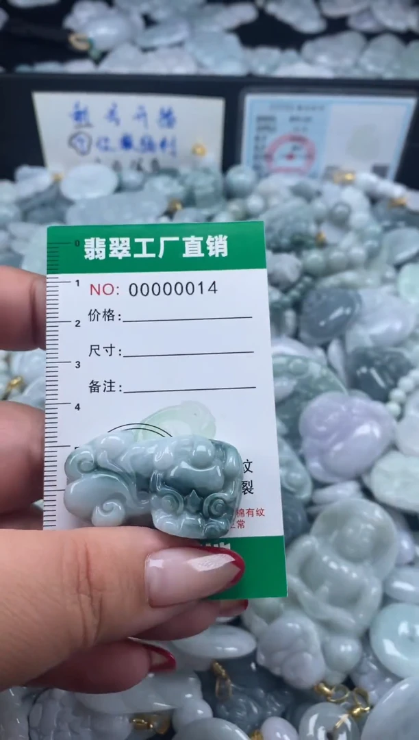 翡翠未镶嵌颈饰天然A货翡翠0014