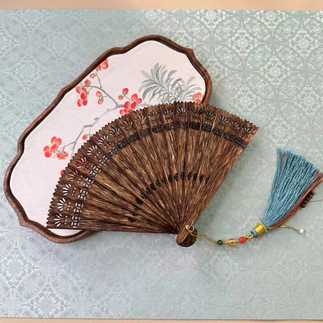 沉香【扇解人意】沉香手工扇 L240601