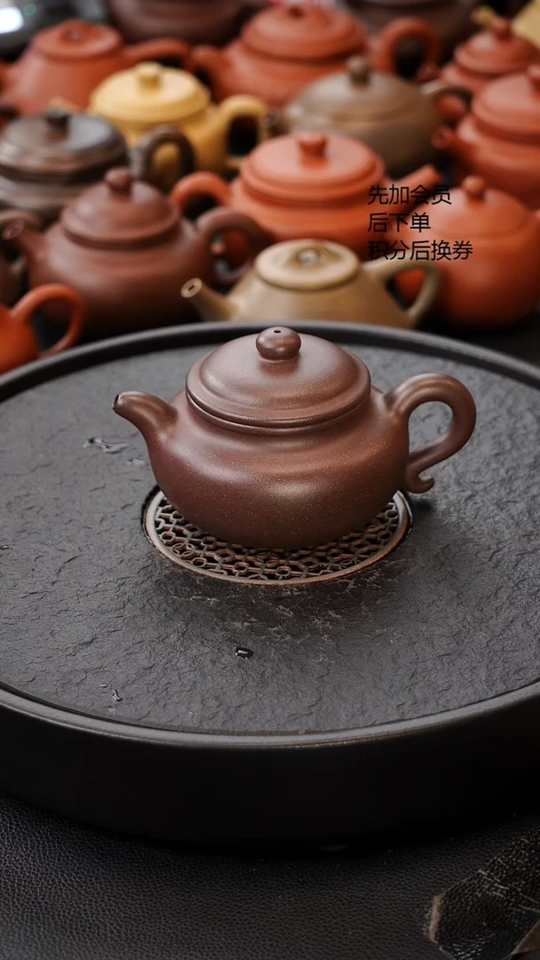 茶壶紫砂微瑕 原矿四号井底槽清副井 紫砂壶 大亨仿古