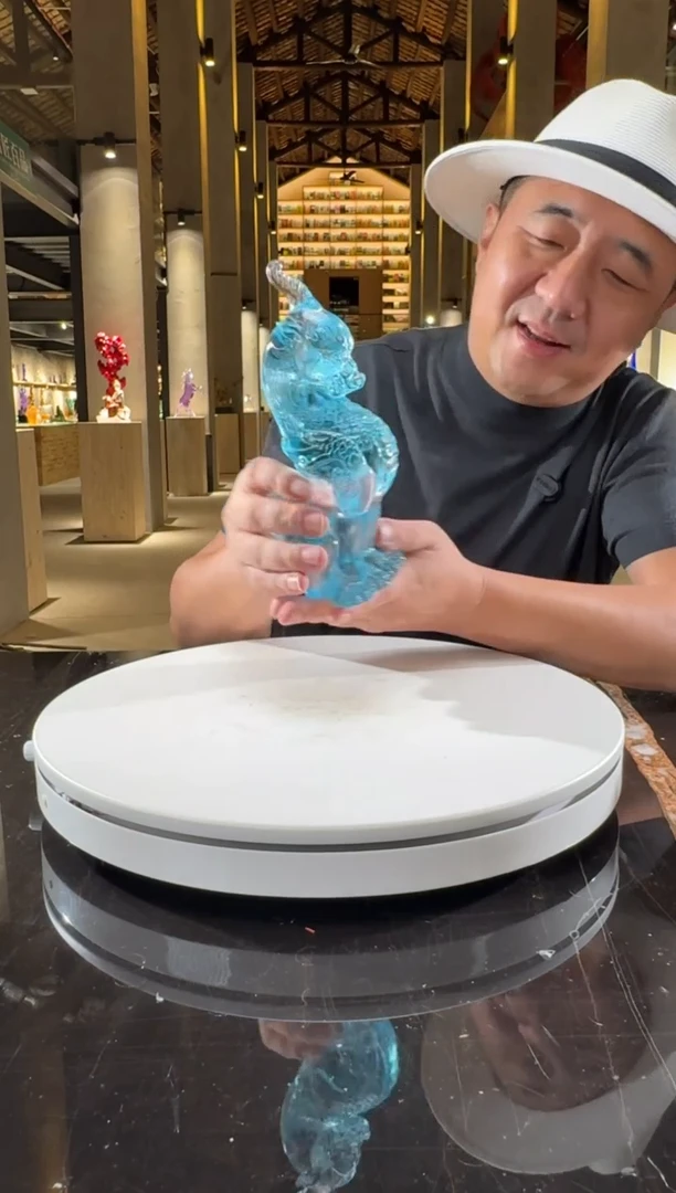 摆件天青色机遇貔貅艺术摆件