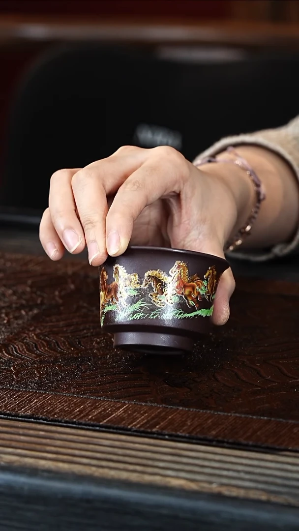 宜兴紫砂团团紫砂精选主人杯