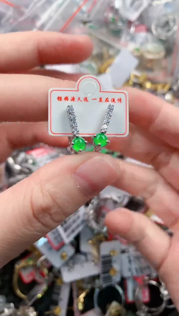 银S925镶嵌戒指翡翠1111       8