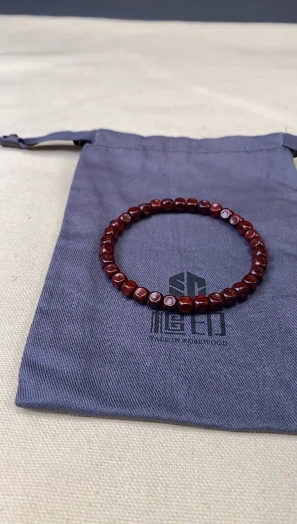 檀香紫檀（小叶紫檀）手串/手链印度小叶紫檀 0.6x0.6