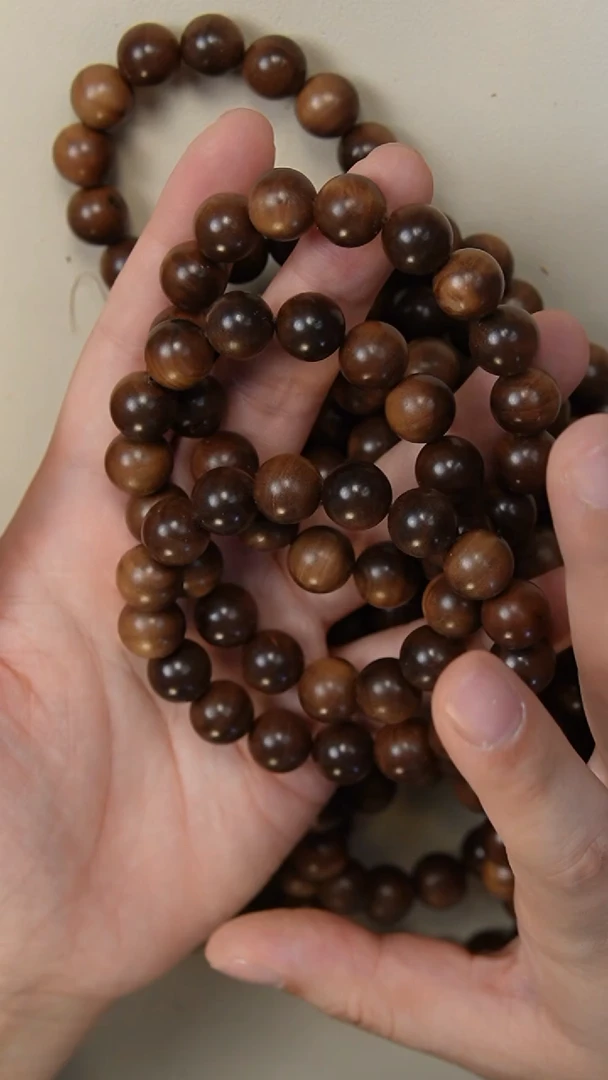 檀香木手串/手链老山檀香1.2圆珠多样式发其一微瑕