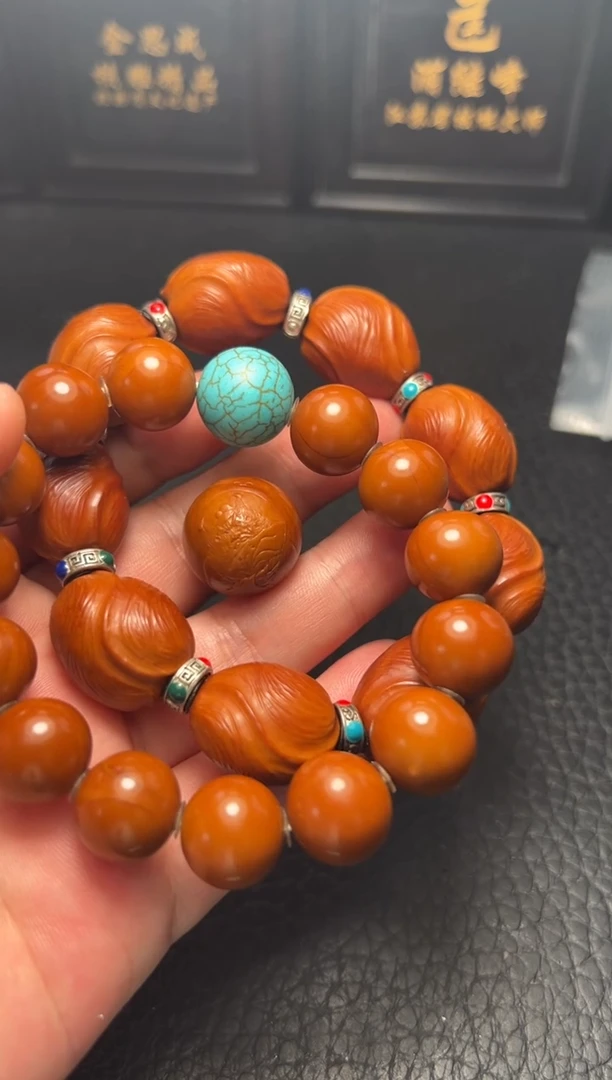 手串/手链橄榄核回血正圆光珠手串定风珠手串