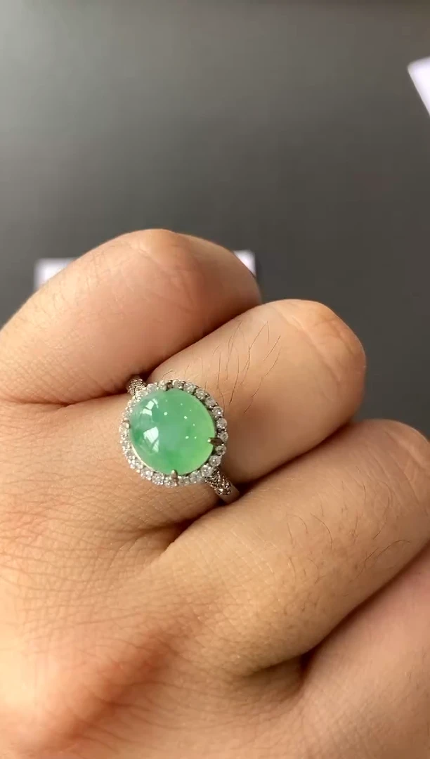 【闪购商品】翡翠戒指银S925镶嵌买断价