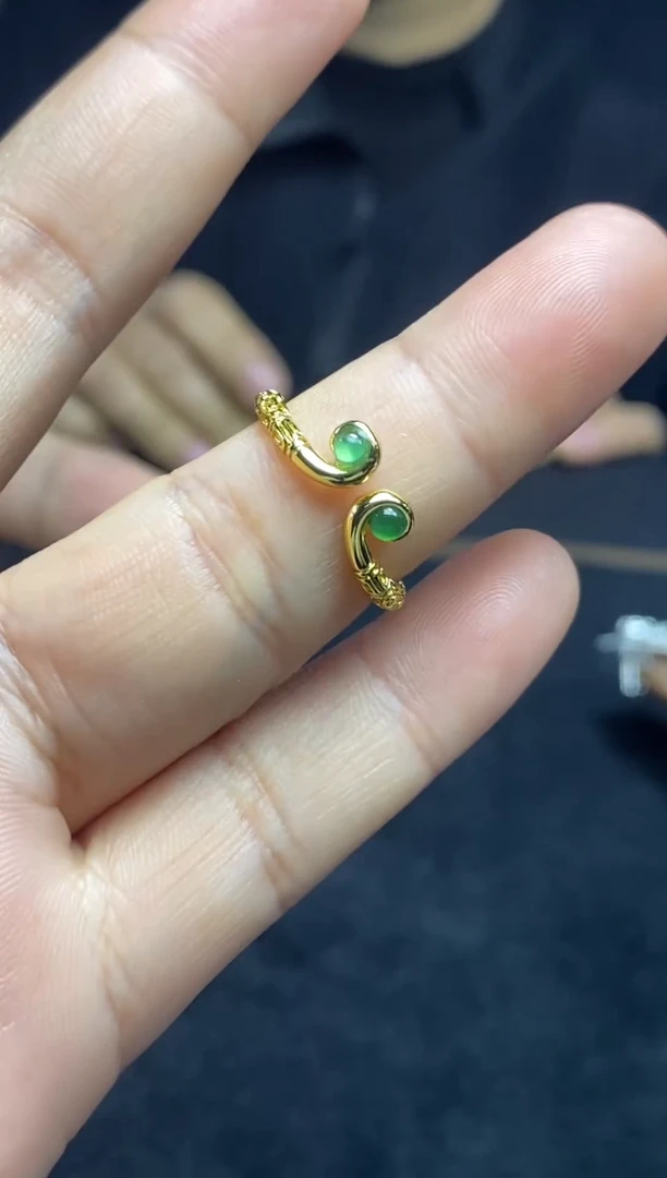 【闪购商品】翡翠戒指未镶嵌天然翡翠A货1