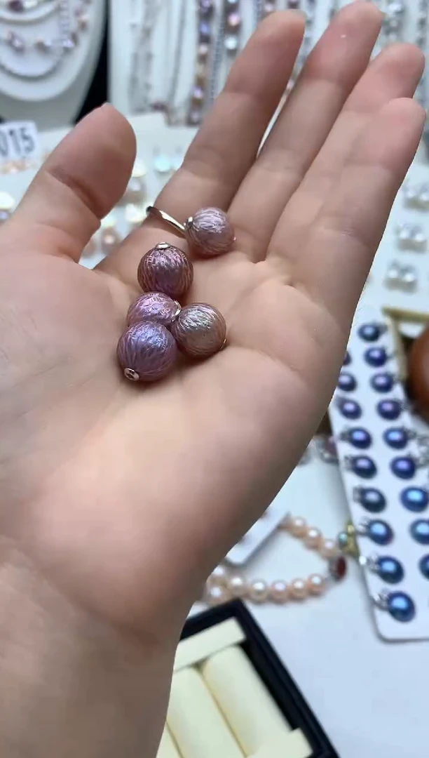 淡水珍珠银S925镶嵌吊坠(不含链)多样性发其一