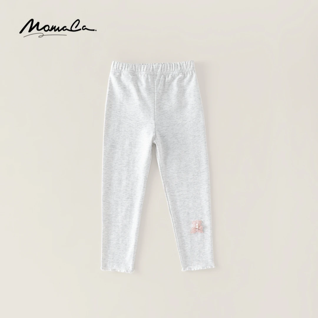 MOMOCO春季女童松紧带打底裤宝宝休闲春秋裤子弹力77630360004