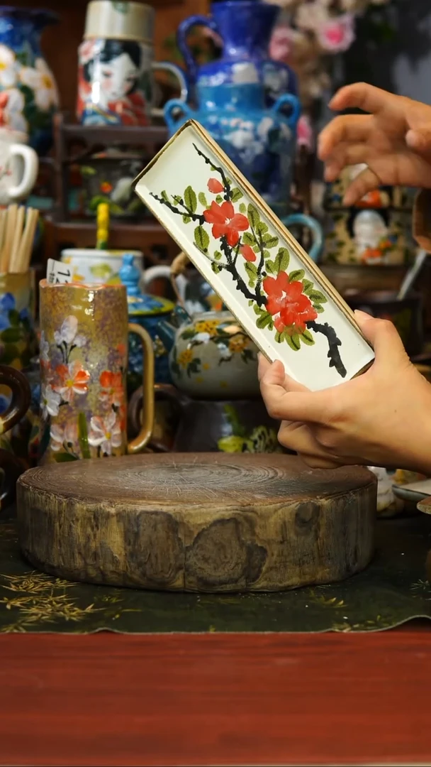 花瓶/杯子/碗150景德镇手工高温釉下彩