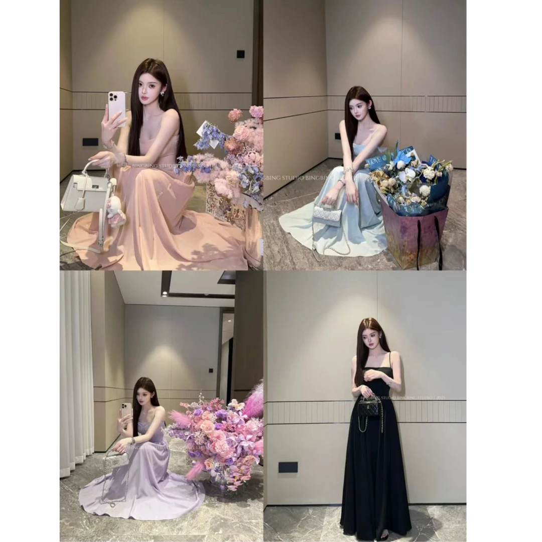 冰冰●「首尔恋人」时尚气质百搭天丝连衣裙预BBC5LYQ2592