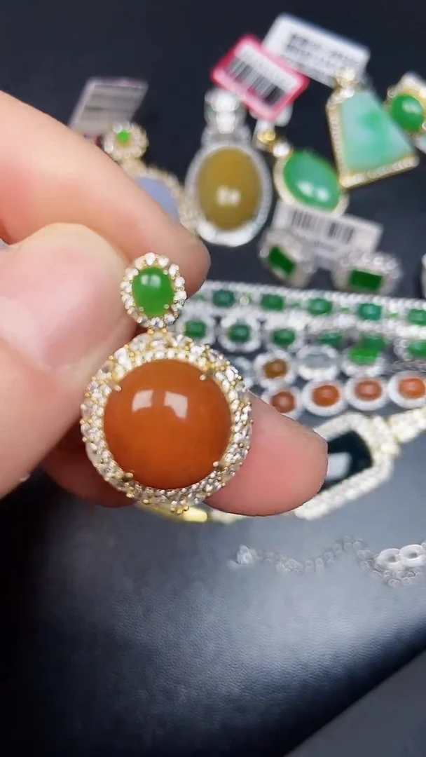 银S925镶嵌戒指翡翠2820