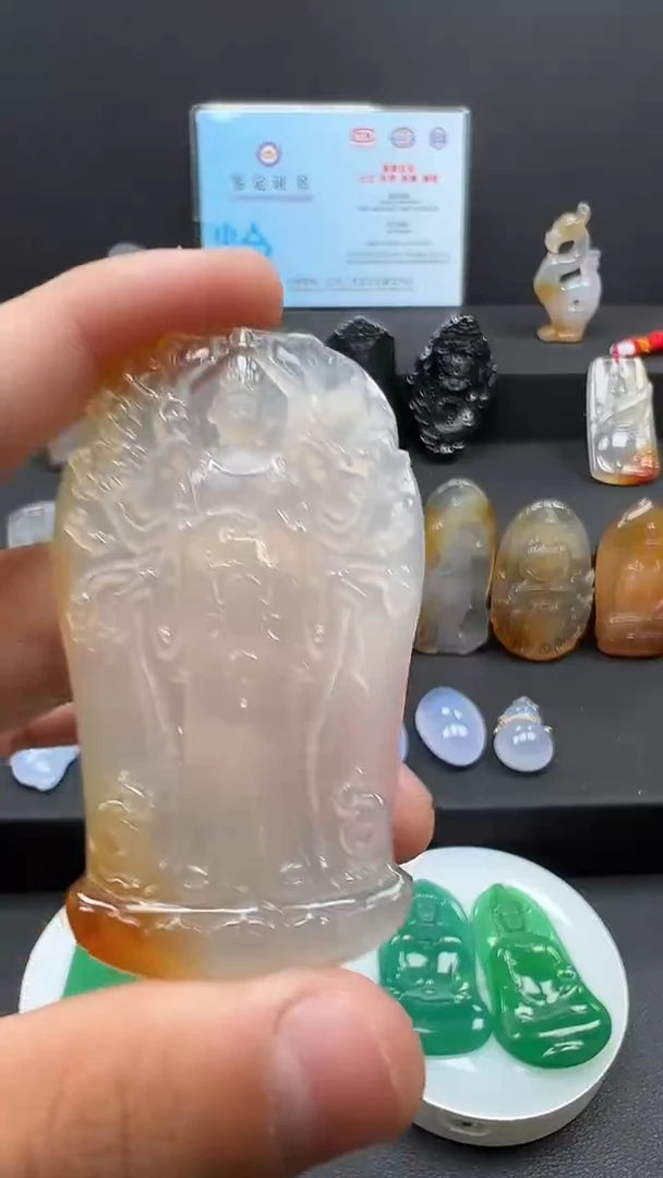 未镶嵌颈饰玛瑙/玉髓天然珠宝 一物一证