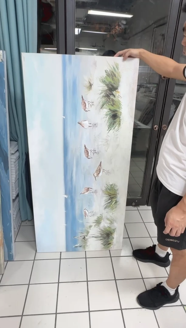 168现代艺术装饰画油画75*150